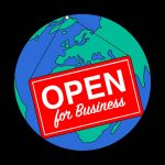 People walking along Wall Street in New York before President Trump's tarriff announcments