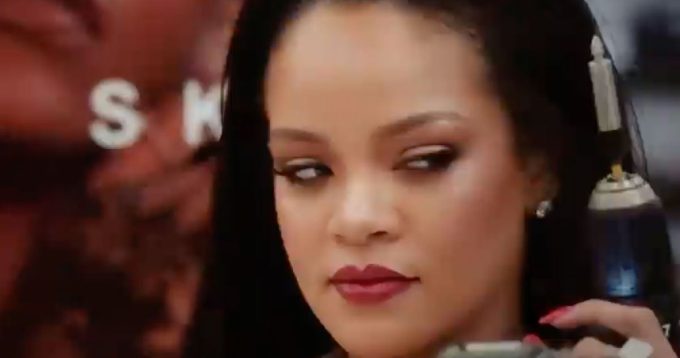 Rihanna Sneaks Into Sephora In Her New Fenty Skin Ad