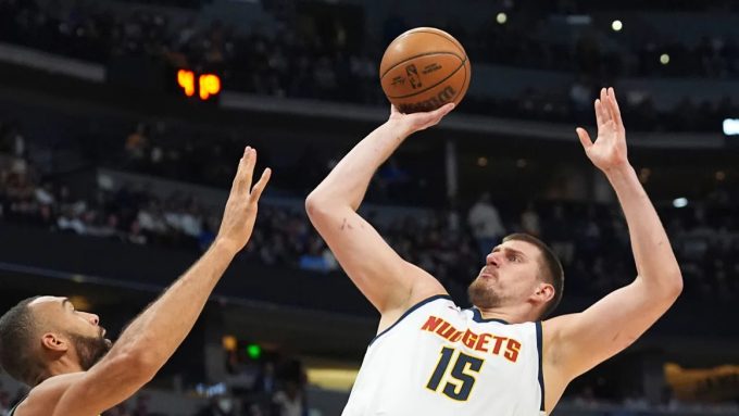 Nikola Jokić's historic night wasn't enough to help the Nuggets win. David Zalubowski/AP
