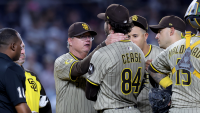 Dylan Cease injury: Padres 'not overly concerned' after star leaves start vs. Yankees with cramp