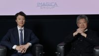 Imagica Group president Shunjiro Nagase and Japanese director Hirokazu Kore-eda