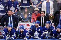 Justin & Hailey Bieber Cheer on Maple Leafs at Stanley Cup Playoffs