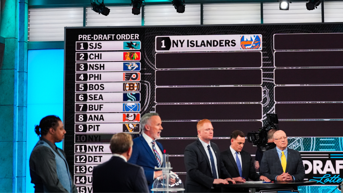 NHL Draft Lottery results 2025: Islanders win rights to No. 1 pick; Sharks, Blackhawks round out top three