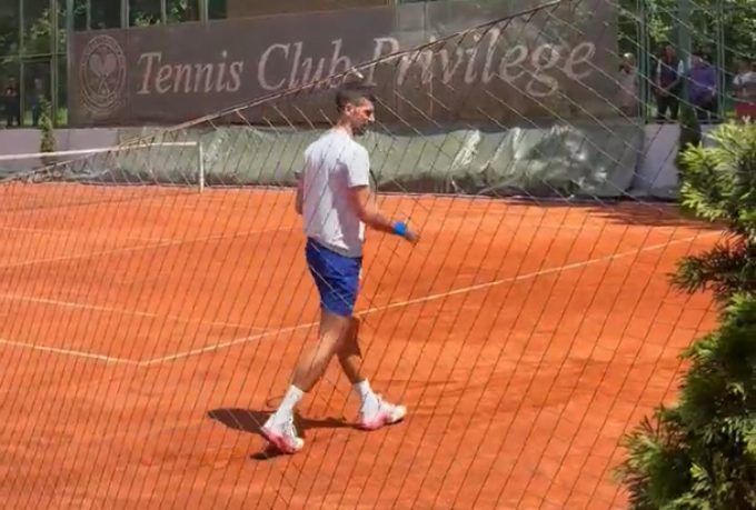Watch: Novak Djokovic's eventful day - Training resumes, coaching ends