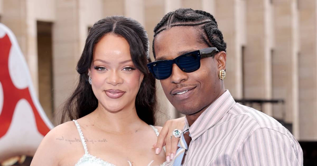 ASAP Rocky Jokes About Baby 3 With Rihanna at Smurfs Premiere