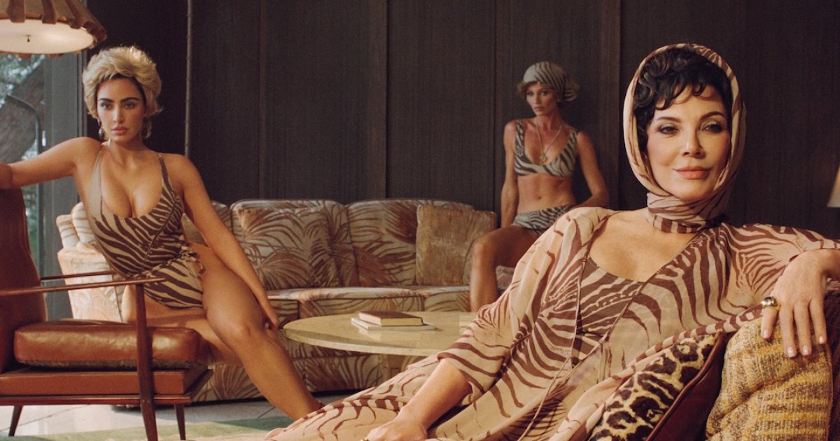 Kris Jenner Joins Kim Kardashian in Glam Skims Swim Ad