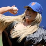Watch as WWE champion Tiffany Stratton becomes latest entry to infamous ceremonial first pitch list
