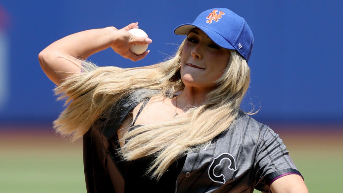 Watch as WWE champion Tiffany Stratton becomes latest entry to infamous ceremonial first pitch list