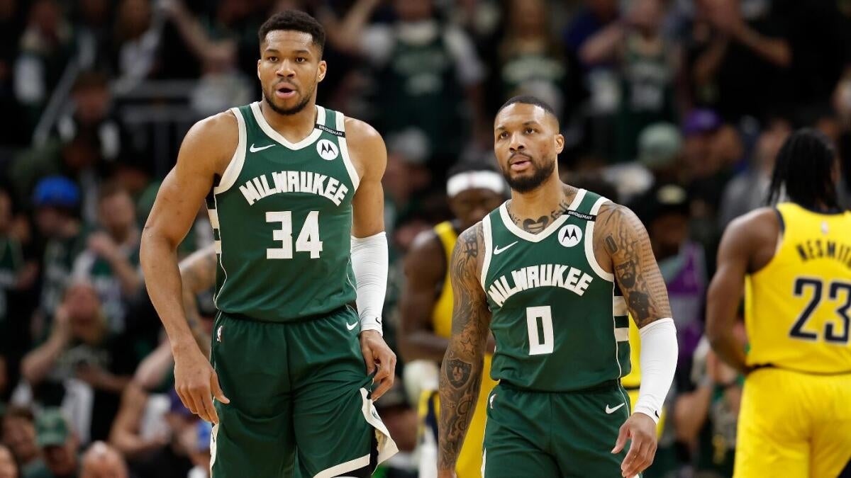 Giannis Antetokounmpo appears to react to Bucks' shocking moves, reportedly 'not pleased' about dumping Dame