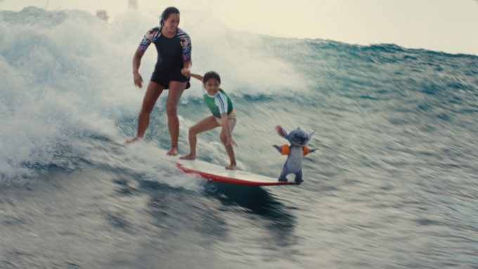 (L-R) Sydney Agudong as Nani, Maia Kealoha as Lilo and Stitch in Lilo and Stitch