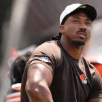 Browns' Myles Garrett declines to comment on latest speeding ticket, tells reporter to 'ask another question'