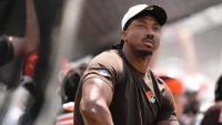 Browns' Myles Garrett declines to comment on latest speeding ticket, tells reporter to 'ask another question'