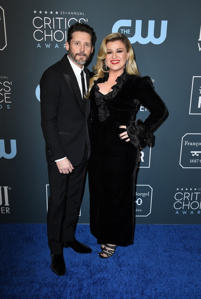 SANTA MONICA, CALIFORNIA - JANUARY 12: Brandon Blackstock and Kelly Clarkson attend the 25th Annual Critics' Choice Awards at Barker Hangar on January 12, 2020 in Santa Monica, California. (Photo by Steve Granitz/WireImage)