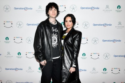 PARK CITY, UTAH - APRIL 01: (R-L) Demi Lovato and Jutes attend Operation Smile's 11th annual Celebrity Ski & Smile Challenge presented by Alphapals, Barefoot Dreams and the St. Regis Deer Valley on April 01, 2023 in Park City, Utah. (Photo by Alex Goodlett/Getty Images for Operation Smile)
