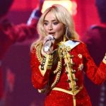 LONDON, ENGLAND - MARCH 01: (EDITORIAL USE ONLY) Sabrina Carpenter performs on stage during The BRIT Awards 2025 at The O2 Arena on March 01, 2025 in London, England. (Photo by Gareth Cattermole/Getty Images)