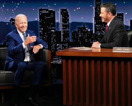 JIMMY KIMMEL LIVE! – "Jimmy Kimmel Live!" airs every weeknight at 11:35 p.m. EDT and features a diverse lineup of guests that include celebrities, athletes, musical acts, comedians and human interest subjects, along with comedy bits and a house band. The guests for Wednesday, June 8 included President Joe Biden, and musical guest Jack Johnson. (ABC/Randy Holmes)PRESIDENT JOE BIDEN, JIMMY KIMMEL
