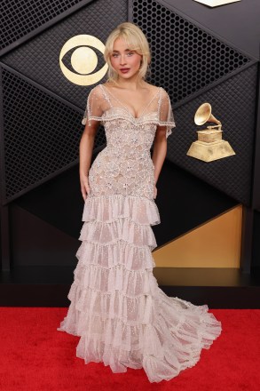 LOS ANGELES, CALIFORNIA - FEBRUARY 01: Sabrina Carpenter attends the 68th GRAMMY Awards on February 01, 2026 in Los Angeles, California. (Photo by John Shearer/Getty Images for The Recording Academy)